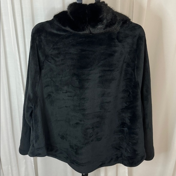 La Vie En Rose Black Cowl Neck Sweater Size Large / XLarge Cozy Soft - Picture 3 of 6